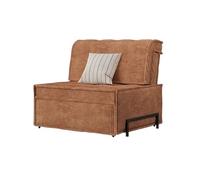 XXAD553TY Práctico Sillón Cama Convertible con Respaldo Ajustable, Ideal for Apartamentos pequeños, Salas de Estar, dormitorios y pasillos(Bruin)