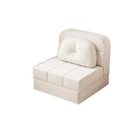 XXAD553TY Práctico Sofá Cama Plegable Convertible en sillón for Dormir, con Suelo y cojín, Ideal for Camas de Invitados(Blanco,72cm)