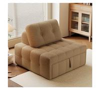 XXAD553TY Práctico Sofá Cama Plegable Convertible - Sillón con Almohada, sillón for Sala de Estar/Dormitorio/Uso Invitados/Oficina en casa/apartamento, tamaño Individual(Light Khaki,100cm)