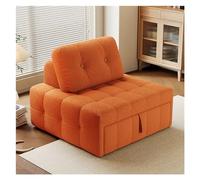 XXAD553TY Práctico Sofá Cama Plegable Convertible - Sillón con Almohada, sillón for Sala de Estar/Dormitorio/Uso Invitados/Oficina en casa/apartamento, tamaño Individual(Orange,100cm)