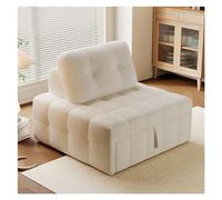 XXAD553TY Práctico Sofá Cama Plegable Convertible - Sillón con Almohada, sillón for Sala de Estar/Dormitorio/Uso Invitados/Oficina en casa/apartamento, tamaño Individual(Blanco,80cm)