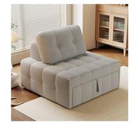 XXAD553TY Práctico Sofá Cama Plegable Convertible - Sillón con Almohada, sillón for Sala de Estar/Dormitorio/Uso Invitados/Oficina en casa/apartamento, tamaño Individual(Light Grey,80cm)