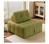 XXAD553TY Práctico Sofá Cama Plegable Convertible - Sillón con Almohada, sillón for Sala de Estar/Dormitorio/Uso Invitados/Oficina en casa/apartamento, tamaño Individual(Green,100cm)