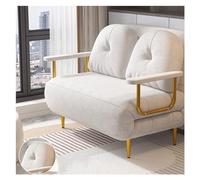 XXAD553TY Práctico Sofá Cama Plegable Moderno, sofá con Respaldo Ajustable Multifuncional, sillón reclinable Convertible, Adecuado for Sala de Estar, Dormitorio(Blanco,100cm)