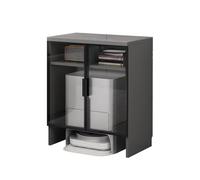 XXAD553TY Sala de Estar Estante de Almacenamiento for Robot barredor Estantes for Sala Estar Carga Simple for pecera Nuevo gabinete Chino for Soporte for Flores(Negro,80x30x80.6cm)