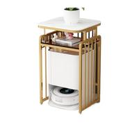 XXAD553TY Sala de Estar Estante Organizador for Robot barrendero de Sala Estar, Estante for Fuente Agua Potable, gabinete for pecera, for Mesa café, Multifuncional(Gold,50x40x85cm)