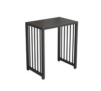 XXAD553TY Sala de Estar Mueble de TV for Sala Estar, Mesa Auxiliar for sofá, Estante for Robot Barrido, Soporte for pecera Hierro, Base for Beber, gabinete Varios Niveles(Negro,60x40x70cm)