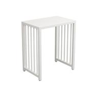 XXAD553TY Sala de Estar Mueble de TV for Sala Estar, Mesa Auxiliar for sofá, Estante for Robot Barrido, Soporte for pecera Hierro, Base for Beber, gabinete Varios Niveles(Blanco,70x40x70cm)