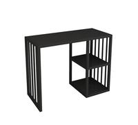 XXAD553TY Sala de Estar Organizador de barredora Mueble TV Sofá Robot Barrido Estante Almacenamiento Mesa Auxiliar Piso for pecera Gabinete(Black Shelf,70x40x70cm)