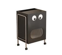 XXAD553TY Sala de Estar Organizador de barredora Robot Barrido Estante Gabinete Almacenamiento Mesa Auxiliar con Ruedas Aparador(Negro)