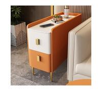XXAD553TY Versátil Aparador de sofá losa Roca Lujo Ligero, aparador Madera Maciza, gabinete Almacenamiento Simple Moderno, Mesa esquinera, Almacenamiento en habitación(A)