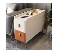 XXAD553TY Versátil Aparador de sofá losa Roca Lujo Ligero, aparador Madera Maciza, gabinete Almacenamiento Simple Moderno, Mesa esquinera, Almacenamiento en habitación(B)