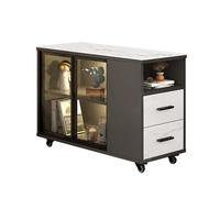 XXAD553TY Versátil Aparador for sofá de Sala Estar, Mueble Lateral Ligero, Mesa esquinera Cristal Lujo, Auxiliar Simple, Moderno y Largo, té móvil(900x350x600mm)