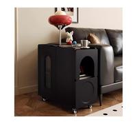 XXAD553TY Versátil Mueble Lateral for sofá móvil, Carrito con, Mueble de Lujo, Ligero, Vintage, Mesa Auxiliar Moderna y Sencilla(Negro,40cm)