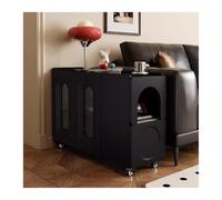 XXAD553TY Versátil Mueble Lateral for sofá móvil, Carrito con, Mueble de Lujo, Ligero, Vintage, Mesa Auxiliar Moderna y Sencilla(Negro,30cm)