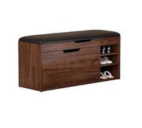 XXAD553TY Zapatero de Madera Maciza, Banco con Asiento Suave, Integrado, Entrada, Almacenamiento, for Zapatos Banco Zapatero(100cm)