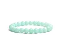 XXCLW 2 pulseras de cuentas de piedra natural para mujeres y hombres, amatistas, cristal, cuarzos, aguamarinas, jades, joyas, ágatas, pulseras elásticas, talla única, Ágata