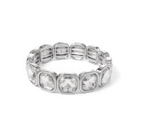 XXCLW Colorida pulsera elástica con diamantes de imitación de 15 mm para mujer, color dorado, plateado, accesorios de joyería bohemia, talla única, 17,5 cm_C9, Ágata