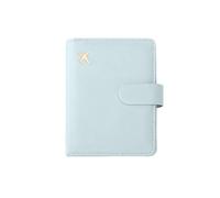 XXCLW Funda de cuero para pasaporte, impermeable, para viajes, tarjetas de crédito, bonito libro de pasaporte para mujeres/hombres, funda para pasaporte con hebilla, A azul., Talla única