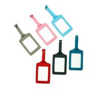 XXCLW Juego de funda para pasaporte de viaje de piel sintética Saffiano con letras personalizadas, juego de etiquetas de equipaje, Pink, Talla única