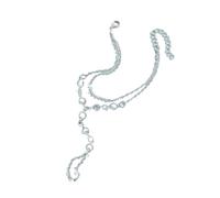 XXCLW Pulsera multicapa de moda, anillo de cristal, pulsera de dedo de lujo para mujer, joyería nupcial, cadena de dedo para parejas, talla única, Ágata