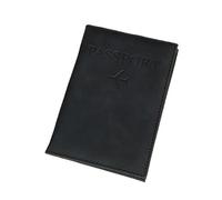 XXCLW The World Map - Funda para pasaporte con estampado en caliente, diseño de avión simple para mujeres y hombres, funda de viaje para pasaporte, regalo de boda, C Negro, Talla única