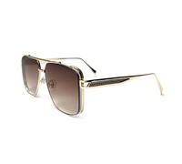 XXGJOALD Gafas de sol 2025 Gradient Square Metal Frame Men's Sunglasses Fashion Vintage Women Sun Glasses UV400 Driving Fishing, C03-marrón, talla única