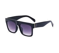 XXGJOALD Gafas de sol de gran tamaño 2025 para mujer, gafas de sol vintage con diamantes de imitación, marco gradiente UV400, 1, talla única