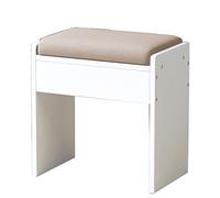 XXGJOALD Reposapiés otomano, conexión en Forma de H, herrajes Resistentes al Desgaste, Taburete pequeño otomano de Madera Maciza, Banco for Cambiar Zapatos, Sala de Estar y Dormitorio.(Light Brown)