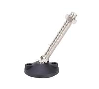 XXHNBF Patas for Muebles, 4 Piezas Patas de Soporte for Muebles Almohadilla Antideslizante M8/M10/M12 Estantes de Oficina universales Ajustables Pezuñas de Nailon Pie de Anclaje Fijo(D40XM10X80)