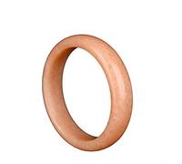 XXHNBF Pulsera de Mujer, Brazaletes de Jade for Mujer, Brazalete Redondo de Jade Amarillo clásico Chino, joyería de jadeíta Natural for Mujeres y mamás, 58-62 mm, 58-60 mm,(58)