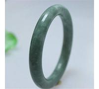 XXHNBF Pulsera de Mujer, Brazaletes for Mujer, Jade Natural, Pulsera Redonda de Color Jade, Pulsera de Jade for Mujer, for Madre y Novia, 62 mm,(64mm)