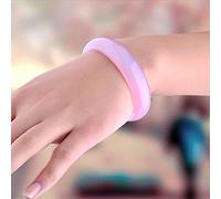 XXHNBF Pulsera de Mujer, Chinese Bracelet, Jade Bangle, Natural Powder Chalcedony Jade Bracelet Pink Purple Agate Thick Jade Bracelet,(60mm)