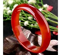 XXHNBF Pulsera de Mujer, Ladies Bangles, Narrow Red Agate Jade Bracelet, Chalcedony Bracelet, Fine Agate Bracelet Jade, for Mother to Girlfriend,54mm,(54mm)