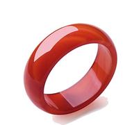 XXHNBF Pulsera de Mujer, Natural Jade Bracelet,Hand Cutting Agate Jade Stone Bangles Widening for Women,56-58mm,(60)