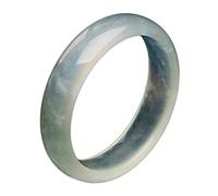 XXHNBF Pulsera de Mujer, Natural Jade Grade A Floating Flowers Bangle Light Green Emerald Bracelet Bangle, Wedding/Anniversary/Celebration, with Jewelry Box, 56-62mm,62mm,(60mm)