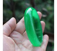 XXHNBF Pulsera de Mujer, Pulsera de Jade for Mujer, Pulsera de Jade Verde, Pulsera China, Pulsera de Jade Natural, Pulsera de Jade Verde con Caja,(60mm)