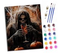 XXHXIE Pintura por Números Moderna DIY Kit de Pintar con Números 40x50cm La muerte bebe refresco de hielo Pintura al óleo de Lienzo con Pinceles y Pigmento Acrílico para Adultos Con marco