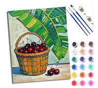 XXHXIE Pintura por Números Moderna DIY Kit de Pintar con Números sin Marco 40x50cm Fantasma sosteniendo un corazón de rosa Pintura al óleo de Lienzo con Pinceles y Pigmento Acrílico para Adultos