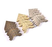 XXIKAXKDO 20 Piezas de Esquinas de Libros de Metal Multicolor for álbumes de Recortes 30x30 mm(Mix)