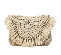 XXIKAXKDO Bolsos de ratán. Summer Beach Multicolor 23x19cm: Bolso de Hombro Tejido ratán