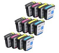 XXINGYULI 82 Cartuchos de Tinta de Repuesto compatibles con Tinta Completa de 4 Colores para Impresora Designjet 500 500ps 800 800ps 815MFP 820MFP(3 Set 4Color)