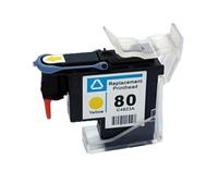 XXINGYULI Cabezal de impresión remanufacturado de Calidad para impresoras HP80 Compatible con C4820A C4821A C4822A C4823A para impresoras Designjet 1050 1055 1000(Yellow)
