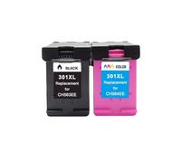 XXINGYULI Cartucho de Tinta Compatible 301XL para Modelos Deskjet 1000 1050 2000 2050 2510 3000 3054 HP301 CH563EE CH564EE(1BLACK 1TRI-Color)