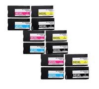 XXINGYULI Cartucho de Tinta Compatible 4PK 953 953XL para impresoras Pro 7740 8210 8218 8710 8715 8718 8719 8720 8725 8728 8730 8740(3set 12PK)
