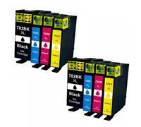 XXINGYULI Cartucho de Tinta Compatible 702XL con Chip de actualización para Impresora T702 T702XL Workforce Pro WF3720 WF3730 WF3733(Blue)