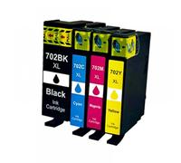 XXINGYULI Cartucho de Tinta Compatible 702XL con Chip de actualización para Impresora T702 T702XL Workforce Pro WF3720 WF3730 WF3733(Cyan)