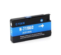 XXINGYULI Cartucho de Tinta Compatible con Capacidad para 711XL 711 HP711 para impresoras DesignJet T120 T520(1PCS Cyan)