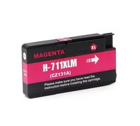 XXINGYULI Cartucho de Tinta Compatible con Capacidad para 711XL 711 HP711 para impresoras DesignJet T120 T520(1PCS Magenta)