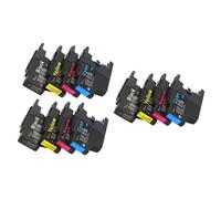 XXINGYULI Cartucho de Tinta Compatible LC1240 LC1280 LC73 LC75 LC12 para impresoras MFC J430W J825DW J5910DW J625DW J6510 J6710 J6910DW(3 Set)
